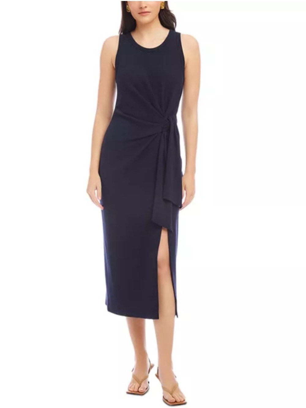 Fifteen Twenty Maddie Side Knot Midi Dress